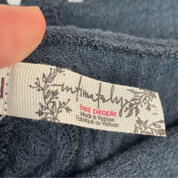 Free People Make It Easy Thermal Top in Black S - Picture 11 of 15